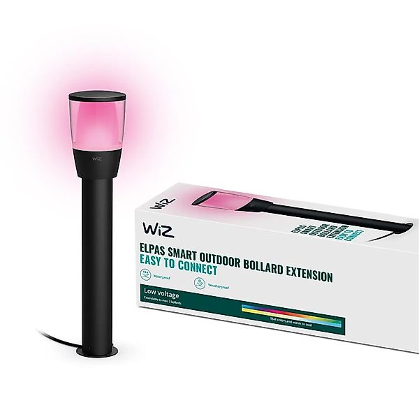 WiZ Elpas Sockelleuchte Erweiterung Tunable White&Color 400,m Schwarz 1er P günstig online kaufen