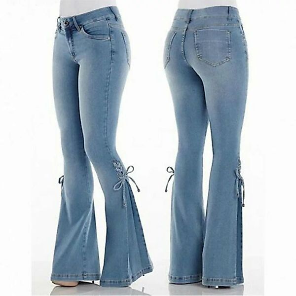FIDDY Comfort-fit-Jeans Damen-Jeans, Stretch-Röhrenjeans, hohe Taille, eleg günstig online kaufen
