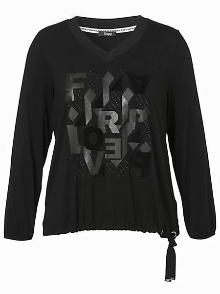 FRAPP Longshirt (1-tlg) mit geschmücktem Front-Motiv günstig online kaufen