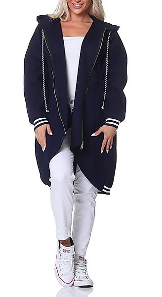simaranda Kapuzennickijacke Damen Sweatjacke 5410 38-44 Dunkelblau mit Kapu günstig online kaufen