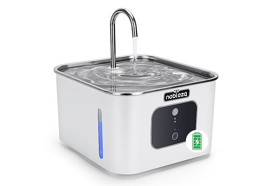 nobleza Trinkbrunnen Automatischer Katzenbrunnen Kabellos mit Bewegungsmeld günstig online kaufen