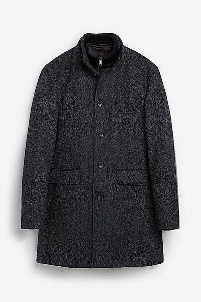 Next Steppmantel Wattierter Fischgrät-Mantel mit Mock-Gilet (1-tlg) günstig online kaufen