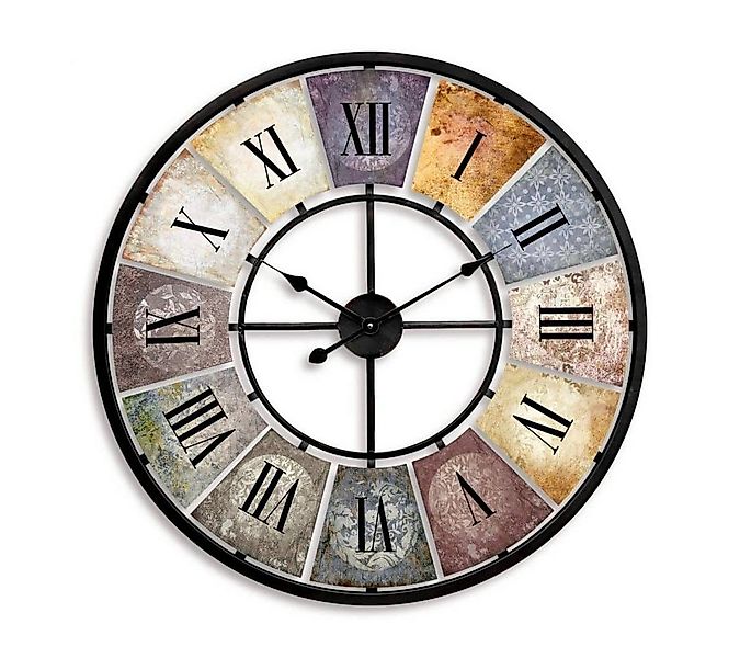 K&L Wall Art Wanduhr Große XXL Vintage Metalluhr Wohnzimmer Uhr XL Retro Kü günstig online kaufen