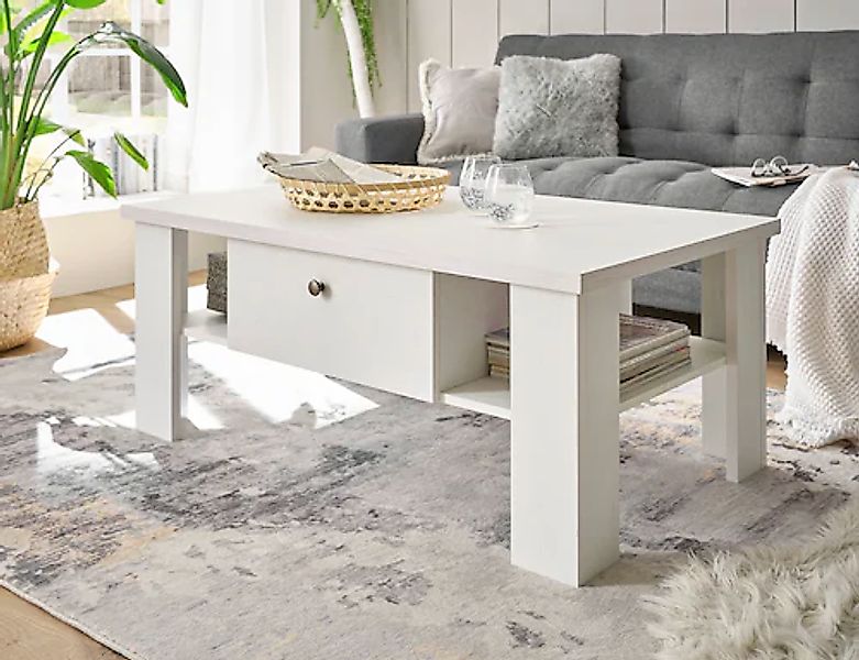 Home affaire Couchtisch »RAVENNA«, im zeitlosen Landhausstil, Breite 107 cm günstig online kaufen