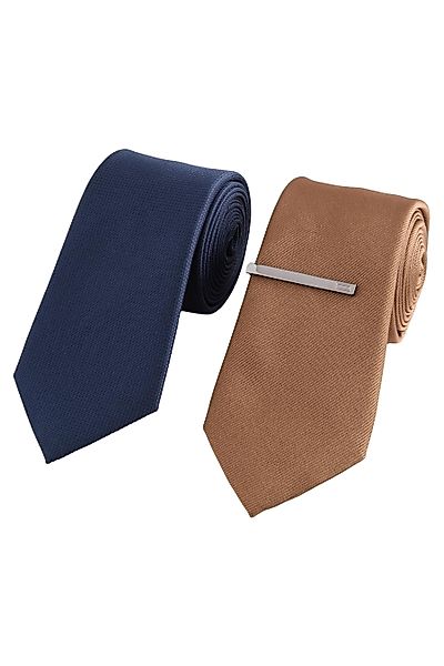 Next Krawatte Krawatten und Krawattenclips, 2er-Pack günstig online kaufen