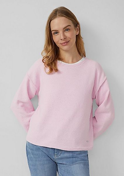 s.Oliver Longpullover Strickpullover Weicher Strickpullover mit Naht-Detail günstig online kaufen