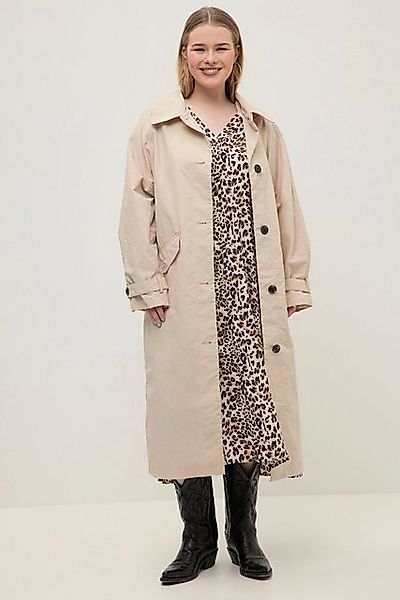 Studio Untold Wintermantel Trenchcoat oversized großer Kragen gerundeter Sa günstig online kaufen