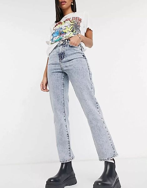 New Look – Jeans mit geradem Schnitt in Hellblau günstig online kaufen