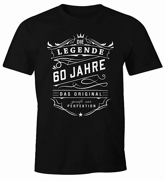 MoonWorks Print-Shirt Herren Geschenk T-Shirt Geburtstag Die Legende 30-80 günstig online kaufen