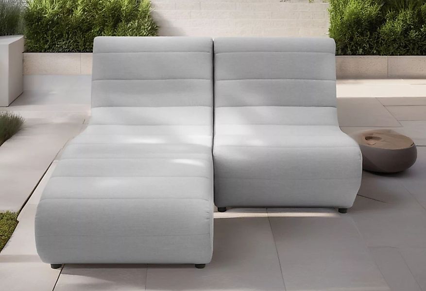 DOMO collection Ecksofa "Soleil, pflegeleichter und wetterfester Bezug L-Fo günstig online kaufen