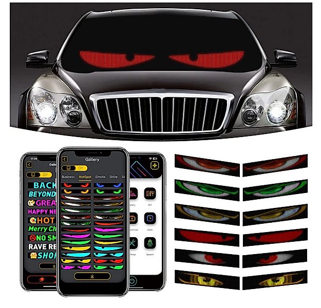QUBEBU LED Stripe 2in1 Devil's Eye Lampe For Cars Led Augen für Lkw, Ambien günstig online kaufen