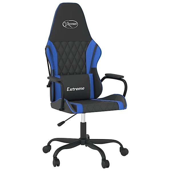 vidaXL Gaming-Stuhl mit Massagefunktion Schwarz und Blau Kunstleder Modell günstig online kaufen