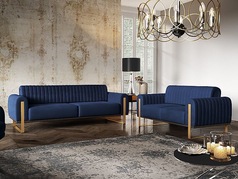 Fun Möbel Polstergarnitur Sofaset Designersofas VALERIE günstig online kaufen