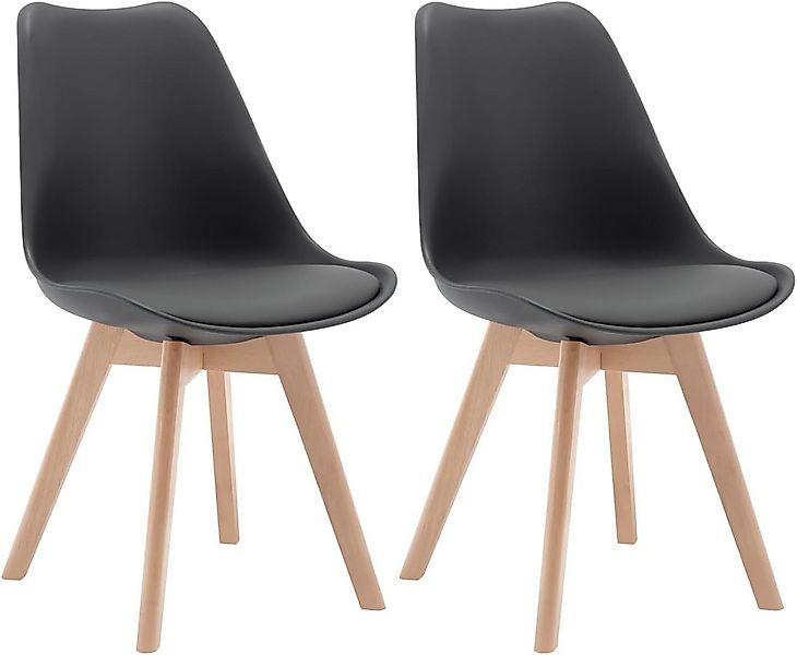 Woltu Esszimmerstuhl (Set, 2 St), Polsterstuhl Sitzfläche aus Kunstleder Ho günstig online kaufen