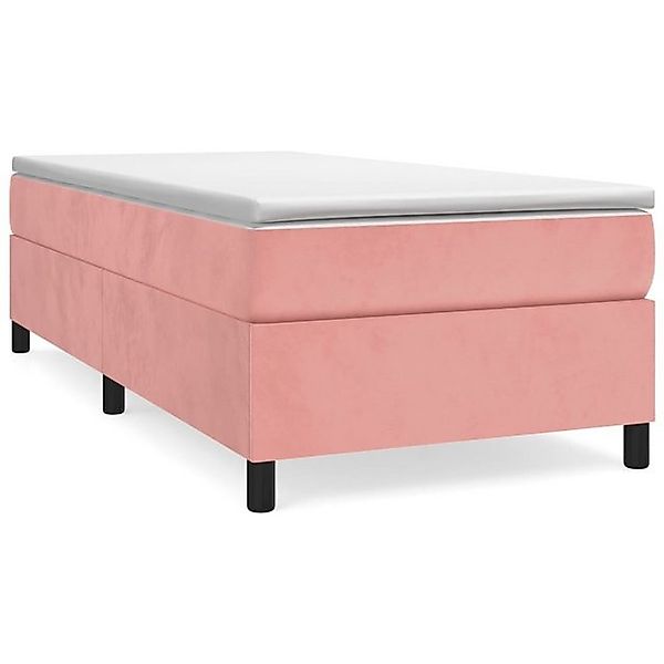 furnicato Bett Bettgestell Rosa 90x200 cm Samt günstig online kaufen