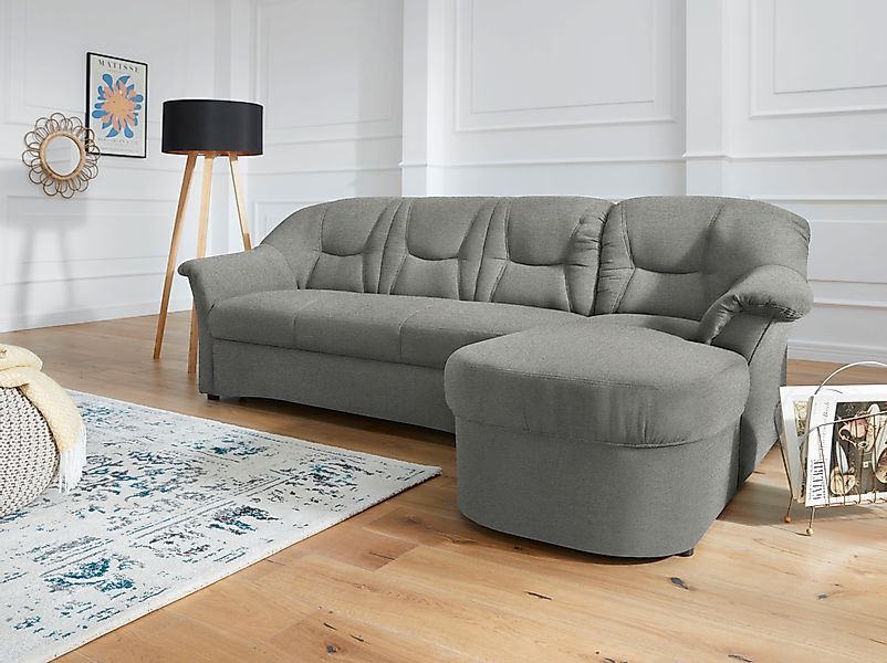 DOMO collection Ecksofa "Sarafina zeitlos&bequem, optional mit Federkern, B günstig online kaufen
