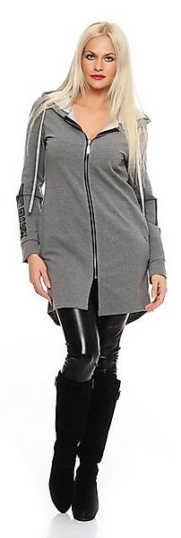 Mississhop Longstrickjacke Damen Print Hoodie Jacke Kapuzenpullover M.89 günstig online kaufen