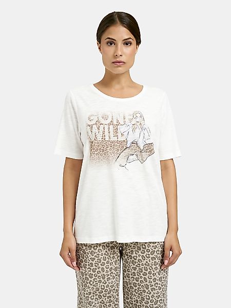 Milano Italy Rundhalsshirt mit Baumwolle günstig online kaufen