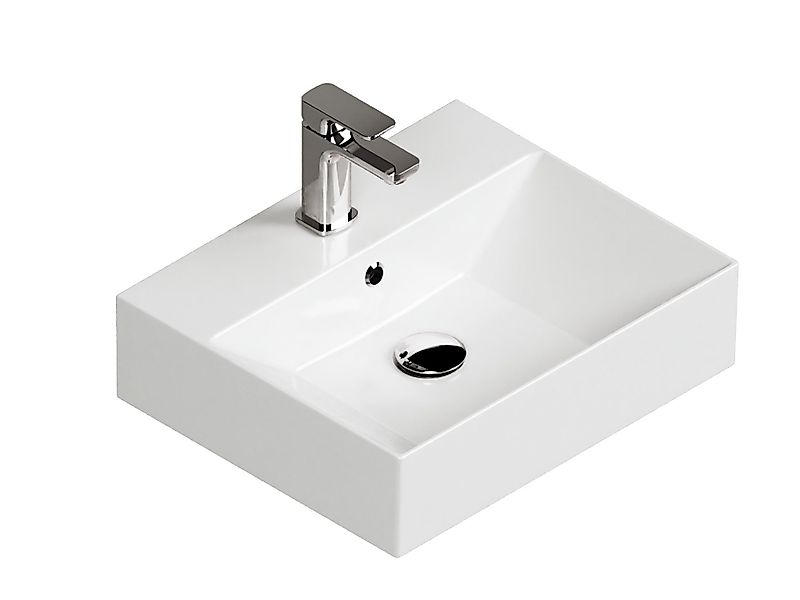 Aqua Bagno Waschbecken Aufsatzwaschbecken 50cm weiß günstig online kaufen