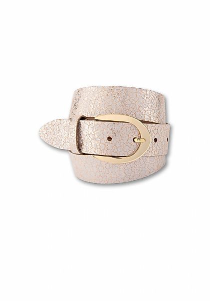 BERND GÖTZ Ledergürtel mit Metallicprint günstig online kaufen