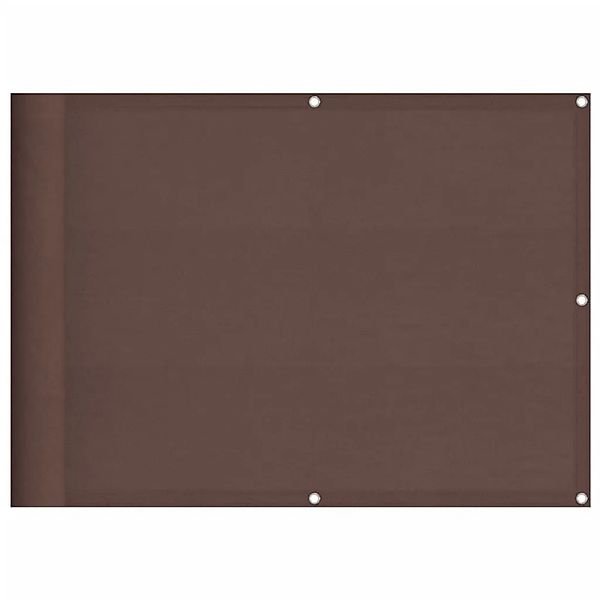 vidaXL Balkon-Sichtschutz Braun 75x700 cm 100 % Polyester-Oxford 4000382 günstig online kaufen