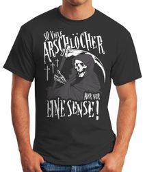 MoonWorks Print-Shirt So viele Arschlöcher aber günstig online kaufen