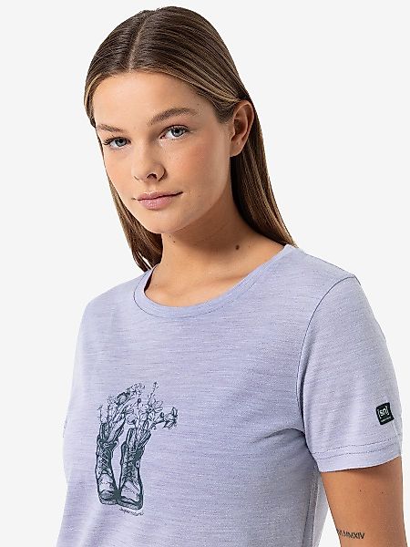 SUPER.NATURAL Print-Shirt Merino T-Shirt W FLOWER günstig online kaufen
