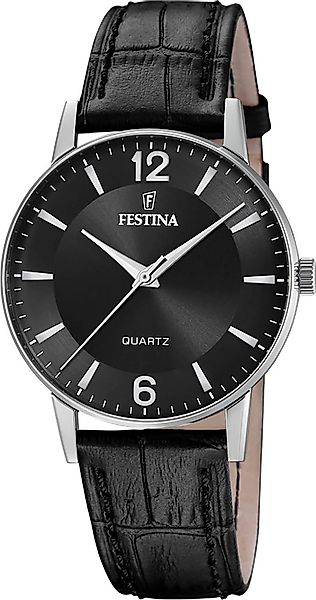 Festina Quarzuhr F20690/4, Armbanduhr, Herrenuhr, Lederarmband, günstig online kaufen