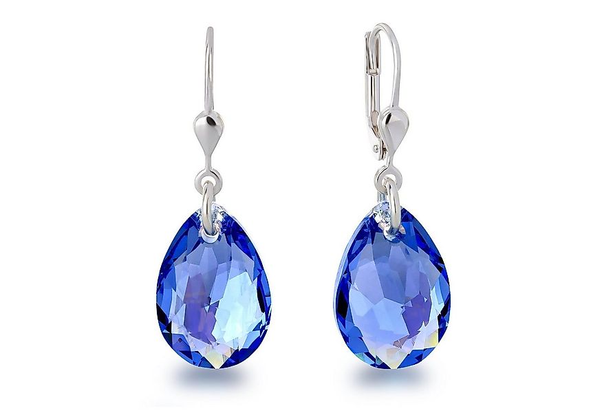Schöner-SD Paar Ohrhänger Ohrringe hängend mit Pear Cut Kristall Tropfen 16 günstig online kaufen