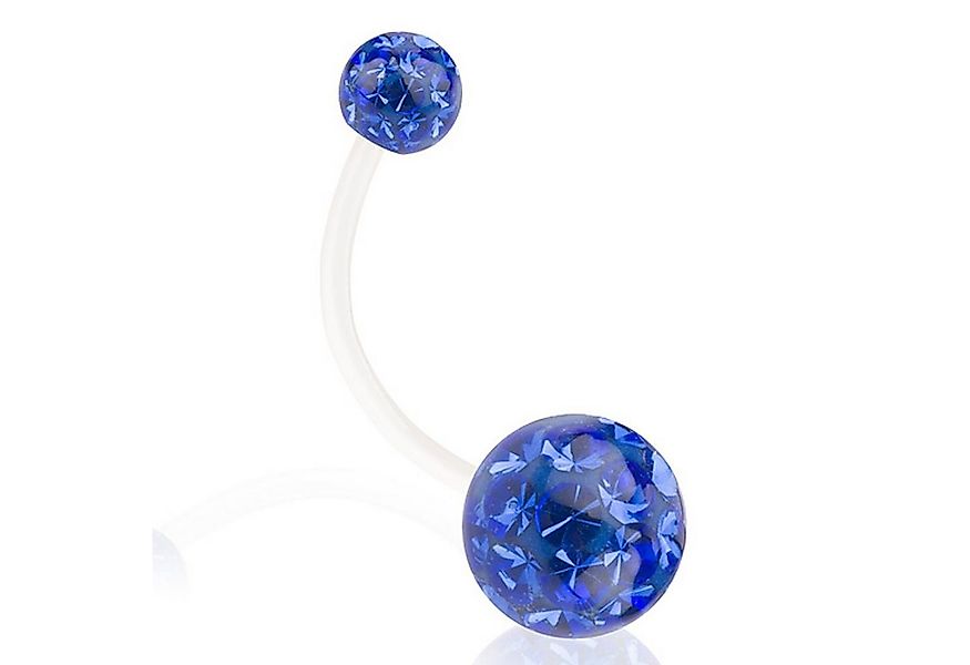 Taffstyle Bauchnabelpiercing Bauchpiercing Ferido Kristall Bioflex Stab Sch günstig online kaufen