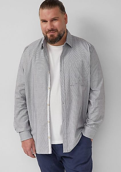 s.Oliver Langarmhemd Hemd Regular Fit: Gewaschenes günstig online kaufen