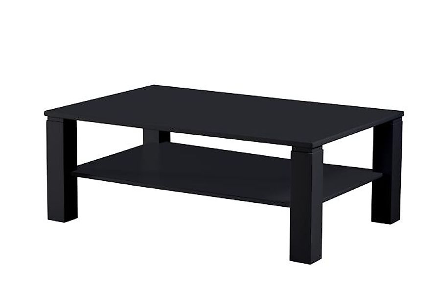 Couchtisch ca. 110x70x41 cm Schwarz Matt Lack günstig online kaufen