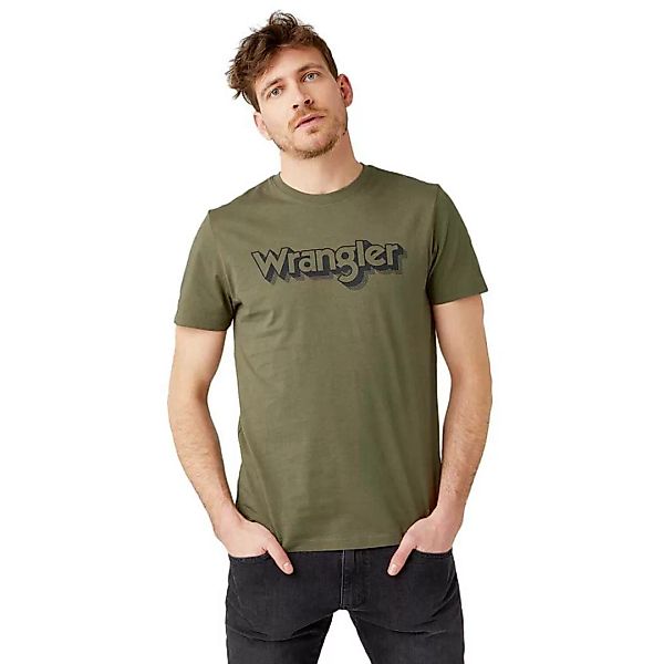 Wrangler Logo Kurzärmeliges T-shirt M Ivy Green günstig online kaufen