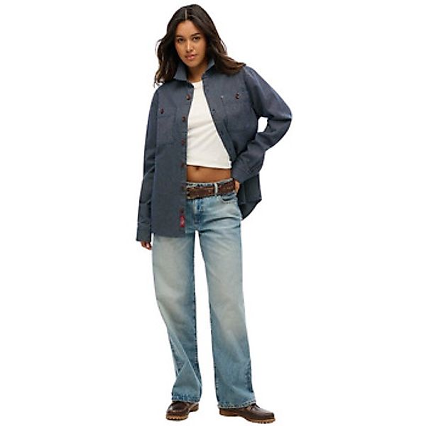 Superdry  Blusen Surchemise oversize en jean femme  The Merchant Store günstig online kaufen