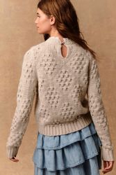 Next Strickpullover Pullover mit Ziernähten, Rüschenkragen günstig online kaufen