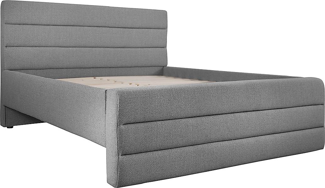 OTTO products Polsterbett "Merrit", Quernaht im Kopf- und Fußteil, in 5 Bre günstig online kaufen