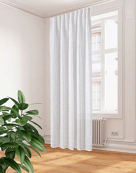 HOME WOHNIDEEN Vorhang »ELFI«, (1 St.), Effektstrukturgardine,Kombiband/Rau günstig online kaufen