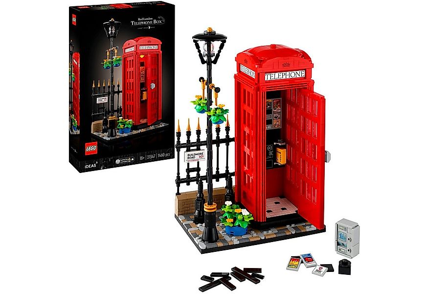 LEGO® LEGO Ideas Rote Londoner Telefonzelle, Spielbausteine günstig online kaufen