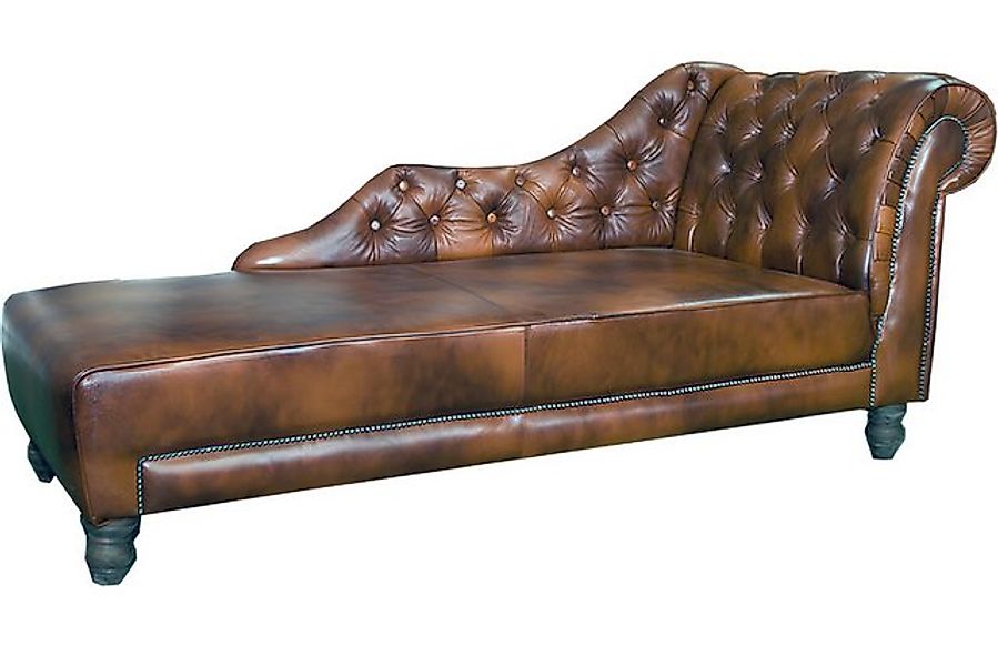 JVmoebel Chaiselongue Chaiselongues Chesterfield Liege Chaise Leder Textil günstig online kaufen