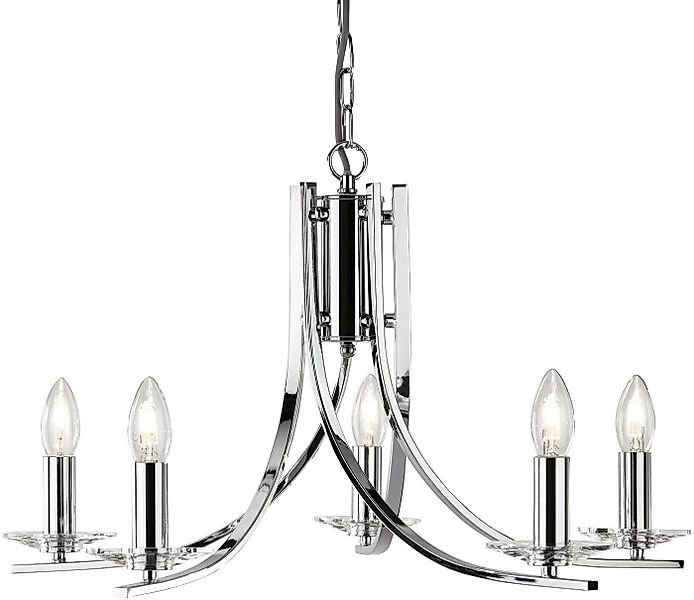 Searchlight Kronleuchter Hängeleuchte Ascona, 5-flammig, ohne Leuchtmittel, günstig online kaufen