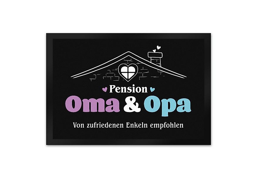 speecheese Fußmatte Pension Oma & Opa Fußmatte XL in 40x60 cm mit Spruch Vo günstig online kaufen