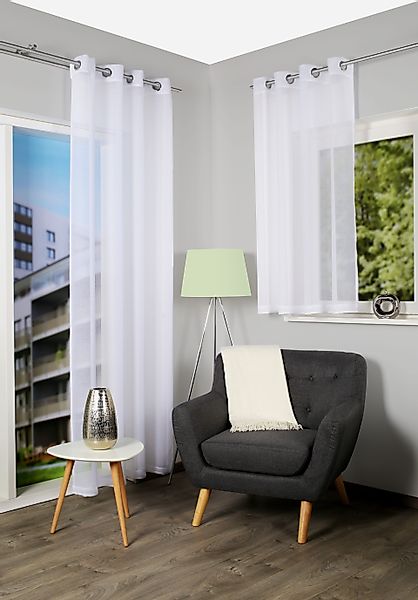 Home Basics Vorhang DOLLY, Ösen (2 günstig online kaufen
