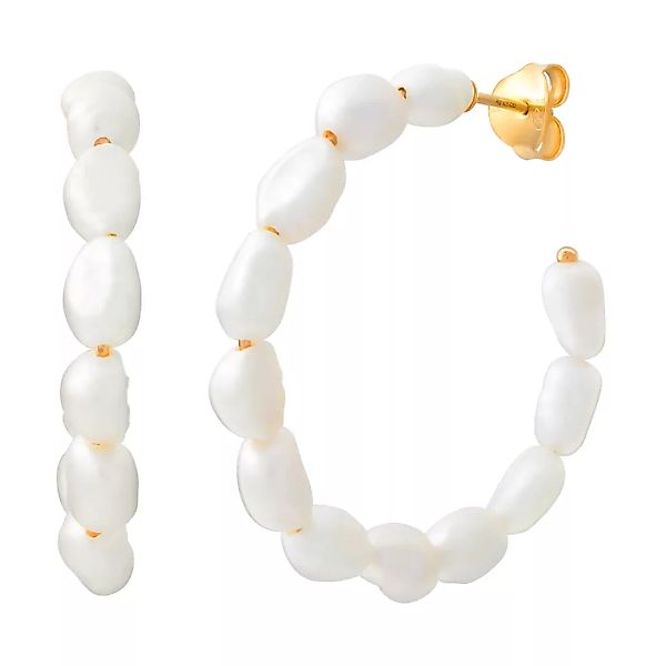 CAÏ Paar Ohrstecker "925 Silber vergoldet Perlen" günstig online kaufen