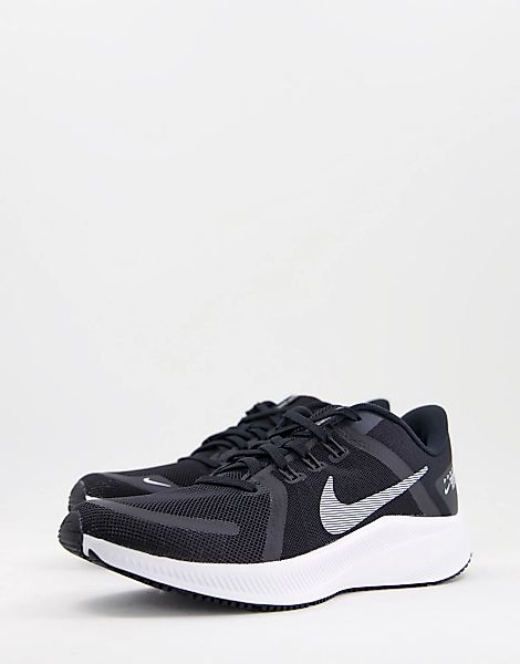 Nike – Running Quest 4 – Sneaker in Weiß und Schwarz günstig online kaufen