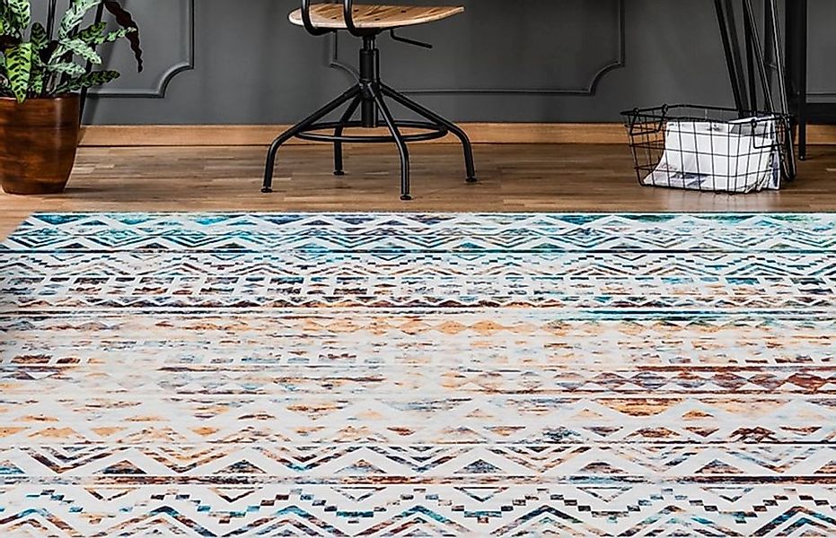 calo-deluxe Teppich "Castor 689" rechteckig 6 mm Höhe Kurzflor, Wohnzimmer günstig online kaufen
