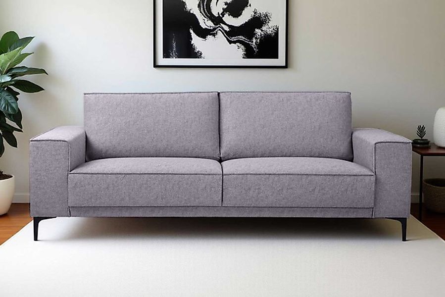 Places of Style 3-Sitzer »3er Sofa Oland, Struktur, Flachgewebe, Luxus-Micr günstig online kaufen