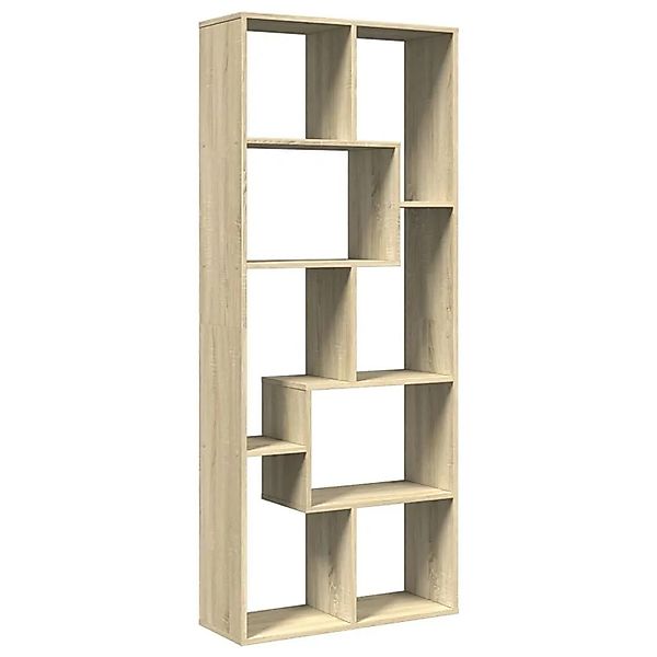 vidaXL Raumteiler-Bücherregal Sonoma-Eiche 67x25x161,5cm Holzwerkstoff 8580 günstig online kaufen