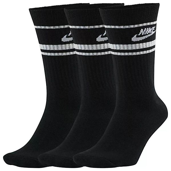 Nike Sportswear Essential Crew Socken 3 Paare EU 46-50 Black / White günstig online kaufen