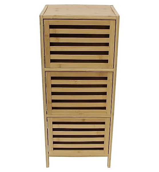 Home-trends24.de Beistellschrank Bambus 3 Türen Beistellschrank Mehrzwecksc günstig online kaufen