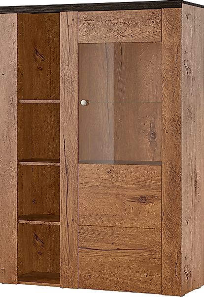 Home affaire Vitrine Larona, zeitlose Glasvitirne, Hochschrank Höhe 145 cm günstig online kaufen